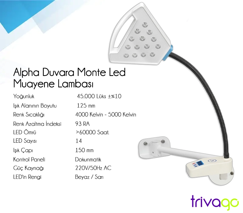          Alpha LED Muayene Lambası