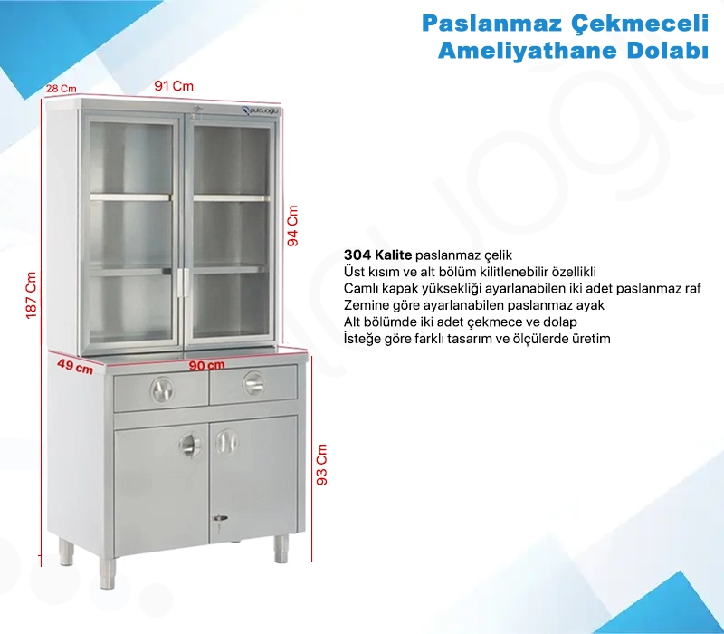               Paslanmaz Dolap