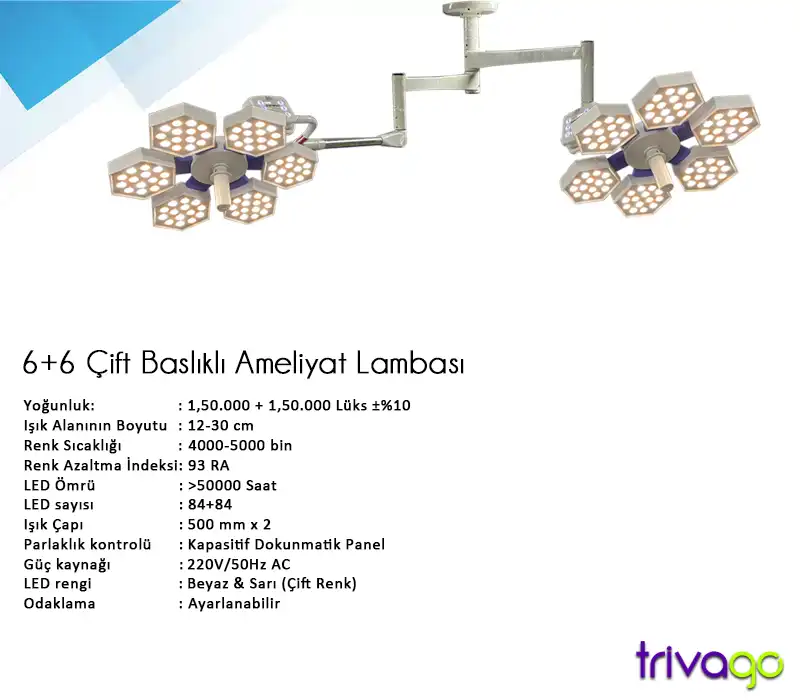 Trivago CT 6+6 Ameliyat Lambası