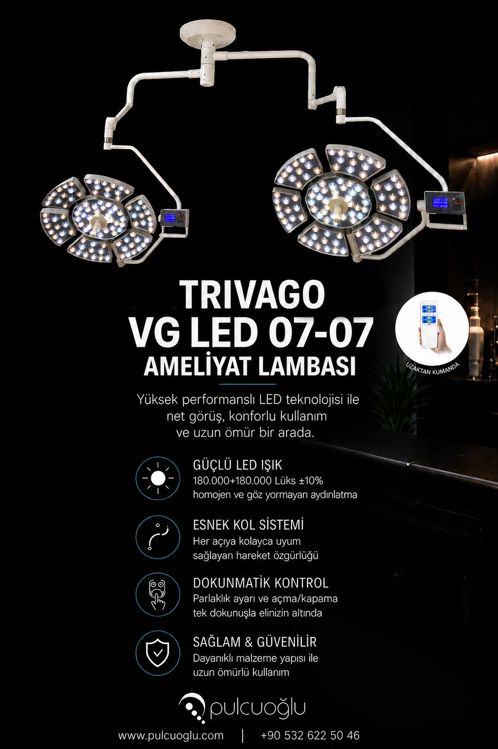                                      VG0707 Ameliyathane Lambası